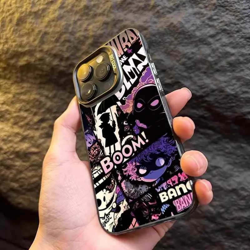 Cute Phone Cases For iPhone 11, 12, 13, 14, 15, Pro, Max, Mini, 7, 8, Plus, SE, XR, X, and XS - Comics Shockproof Cover - TSP245