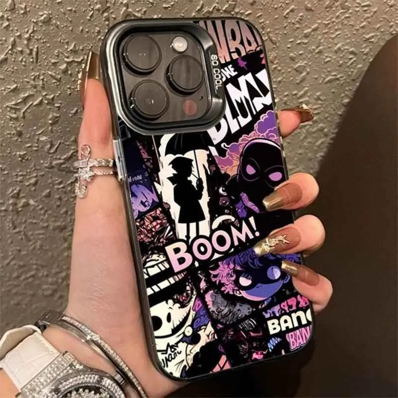 Cute Phone Cases For iPhone 11, 12, 13, 14, 15, Pro, Max, Mini, 7, 8, Plus, SE, XR, X, and XS - Comics Shockproof Cover - TSP245