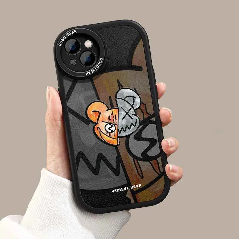 Cute Phone Cases for iPhone 15, 14, 13, 12, 11 Pro, 15 Pro, 14 Pro Max, 7, 8 Plus, X, XR, XS Max, XS, and SE 2020, 2022 - Scary Cartoon Pattern - TSP410