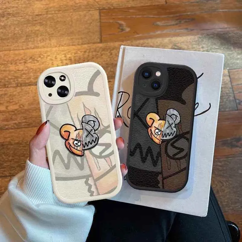 Cute Phone Cases for iPhone 15, 14, 13, 12, 11 Pro, 15 Pro, 14 Pro Max, 7, 8 Plus, X, XR, XS Max, XS, and SE 2020, 2022 - Scary Cartoon Pattern - TSP410