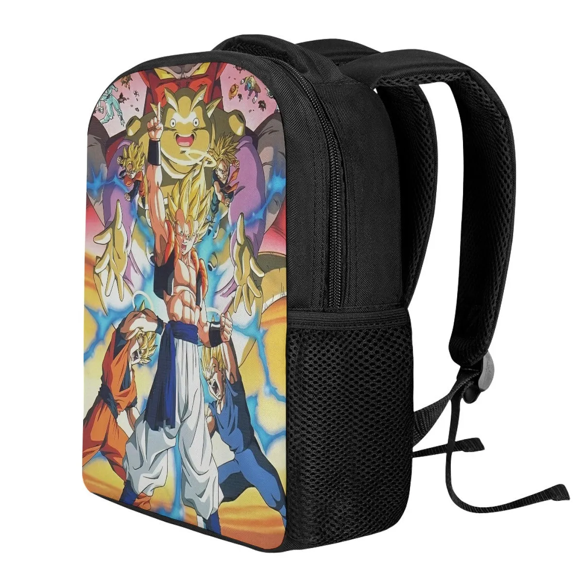 DBZ Goku Vegeta Fusion Saiyan Gogeta Colorful Design Streetwear Backpack