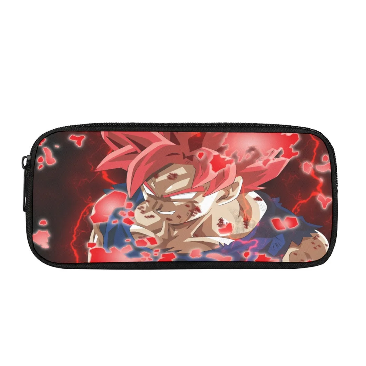 DBZ Son Goku Super Saiyan Red Hair God Dope Style Pencil Bag