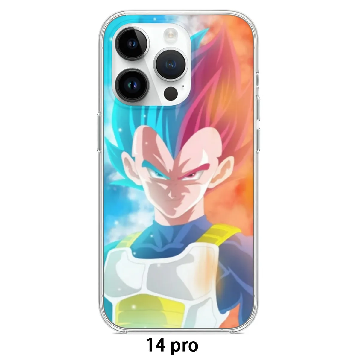 DBZ Vegeta Super Saiyan God Blue SSGSS Cool Portraits Iphone 14 Case