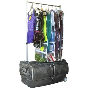 Ecogear 28" Wheeled Duffel with Garment Rack Converts into a Mini Closet