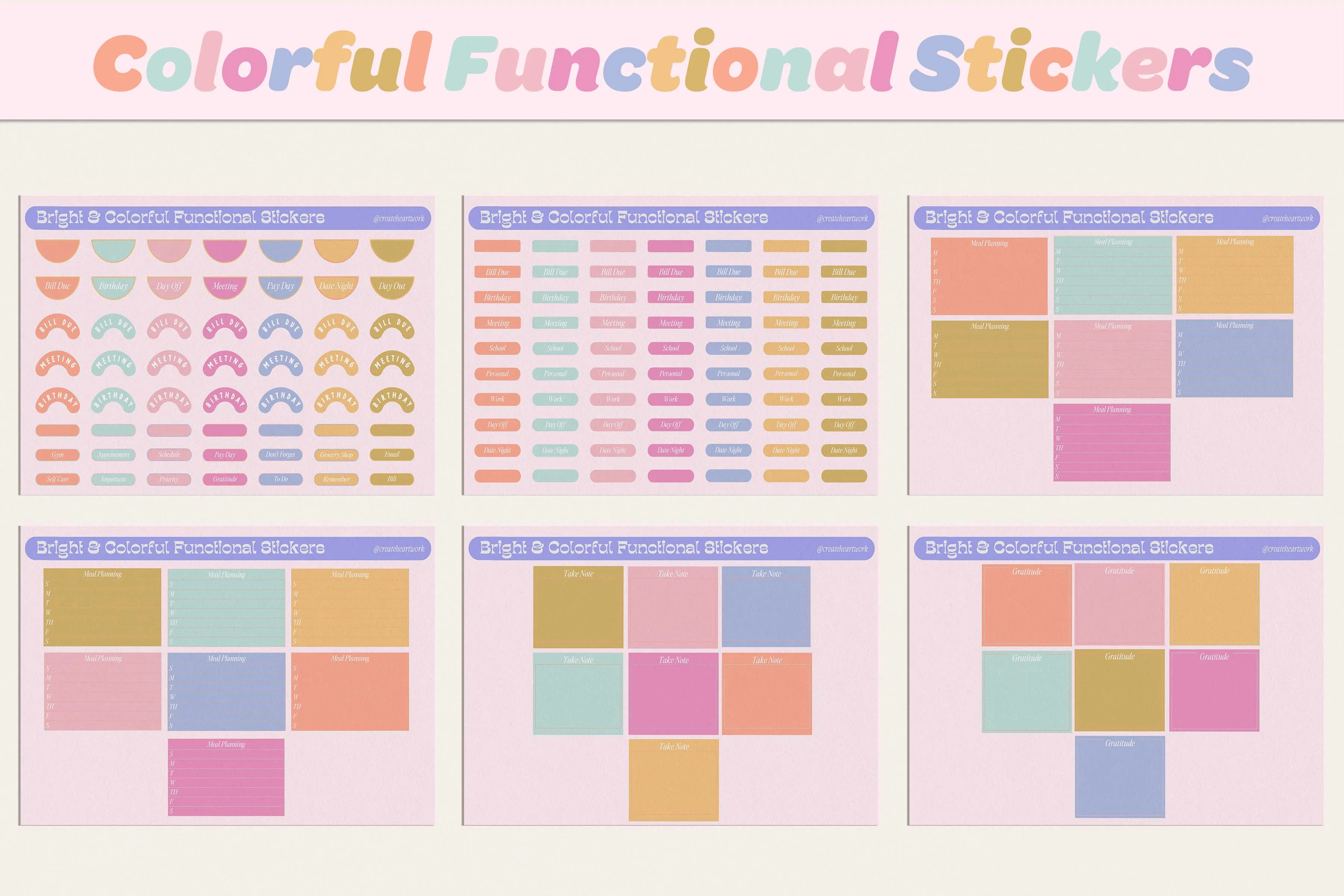 Functional Stickers