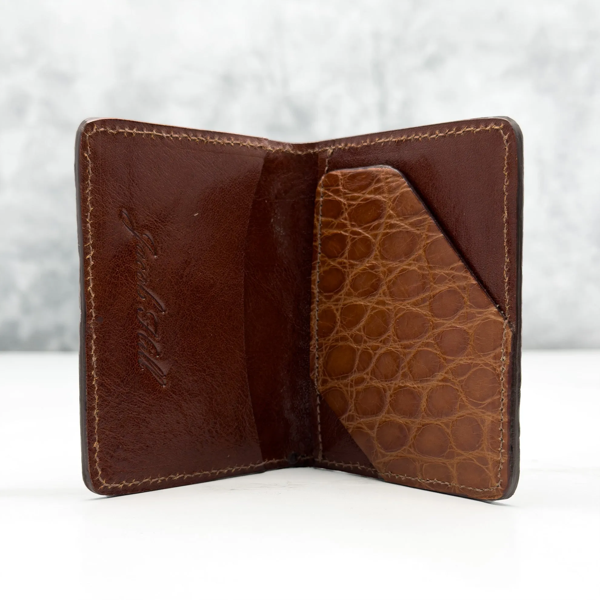 Gaston Card Case: Cognac