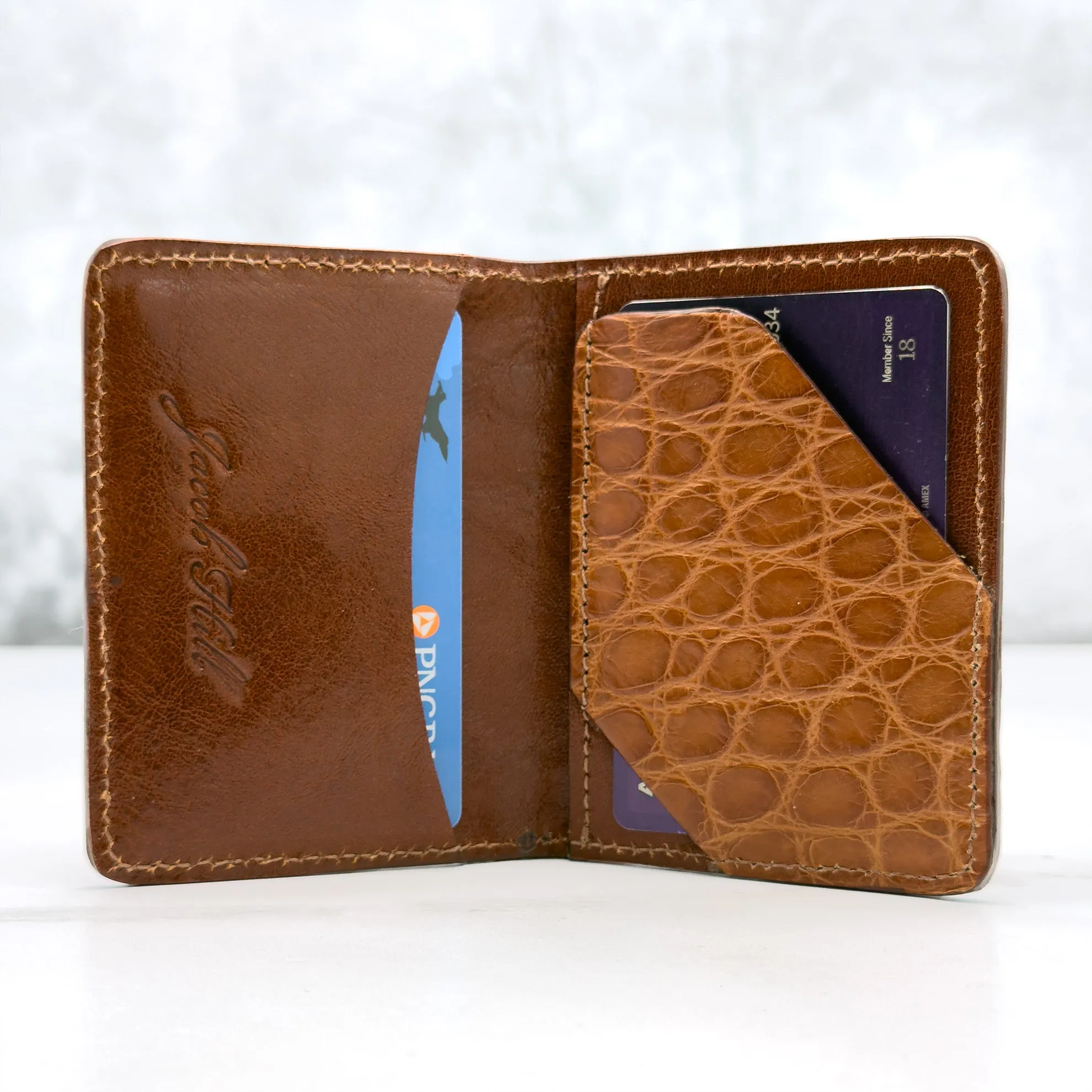 Gaston Card Case: Cognac