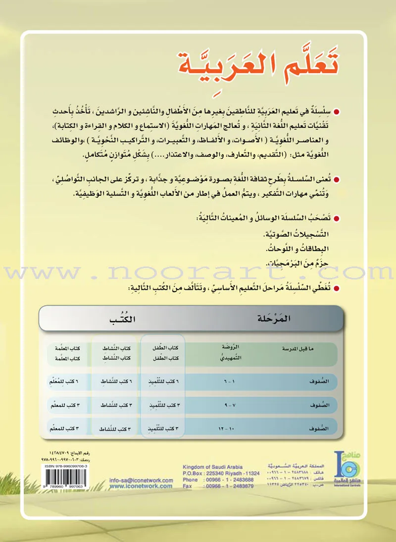 ICO Learn Arabic Textbook: Level 6, Part 1 (With Online Access Code) تعلم العربية