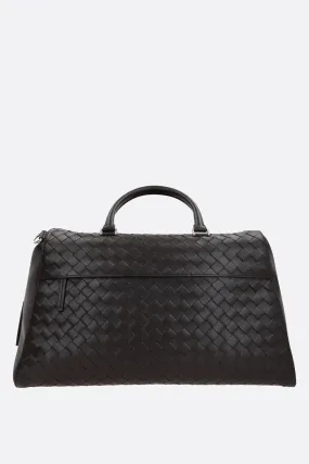 Intrecciato Woven Leather Weekend Bag