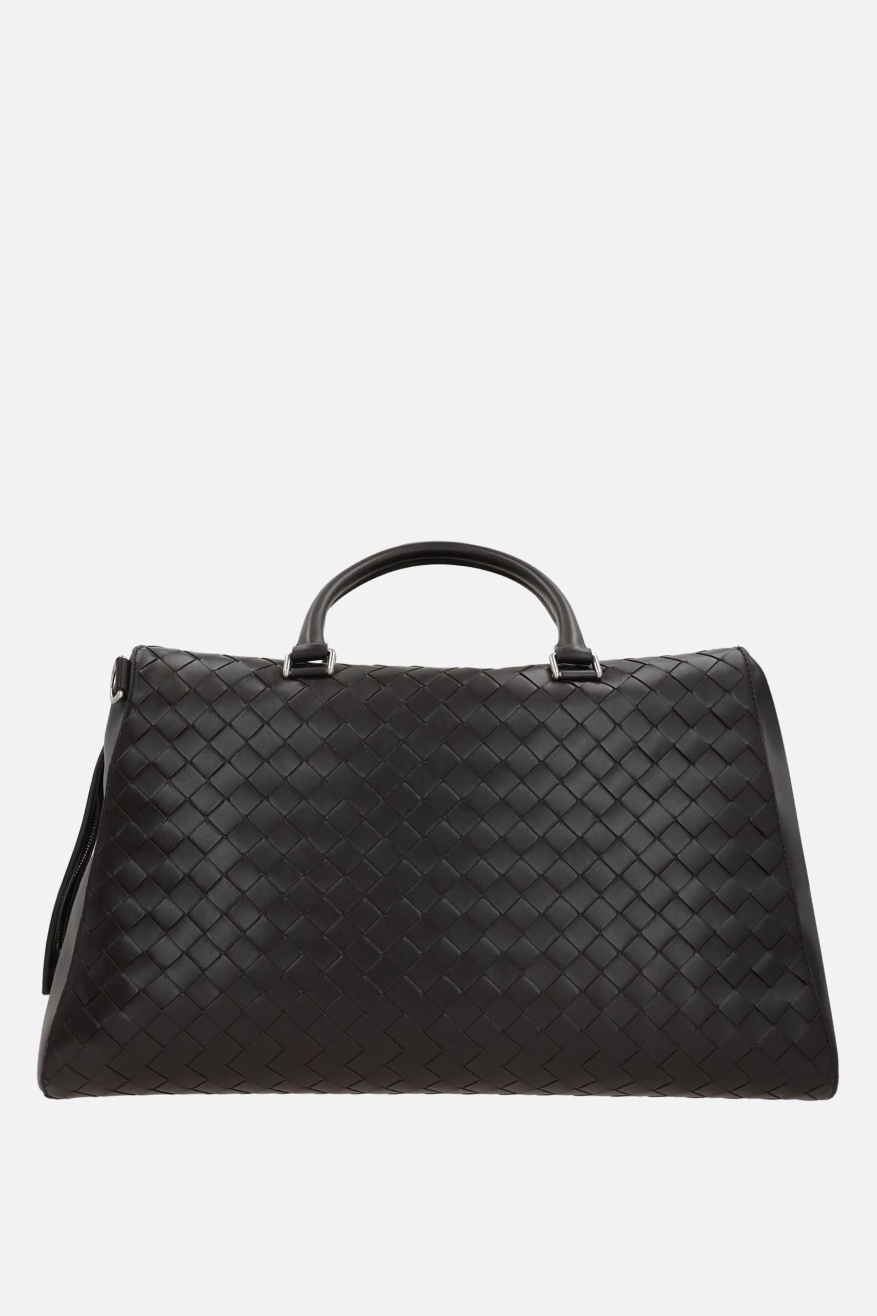 Intrecciato Woven Leather Weekend Bag