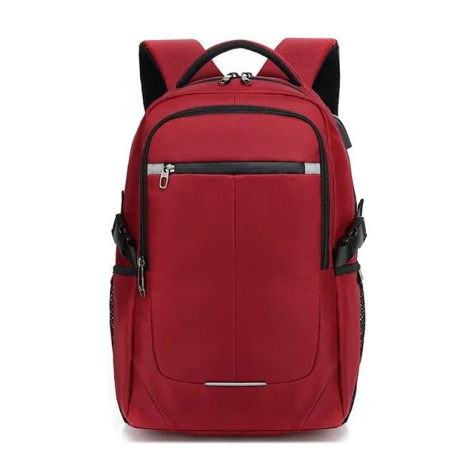 Large Capacity Unisex Waterproof 14'' 15.6'' Laptop Zipper Travel Backpack