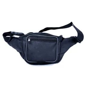 Mini Leather Fanny Pack Purse Waist Bag Black