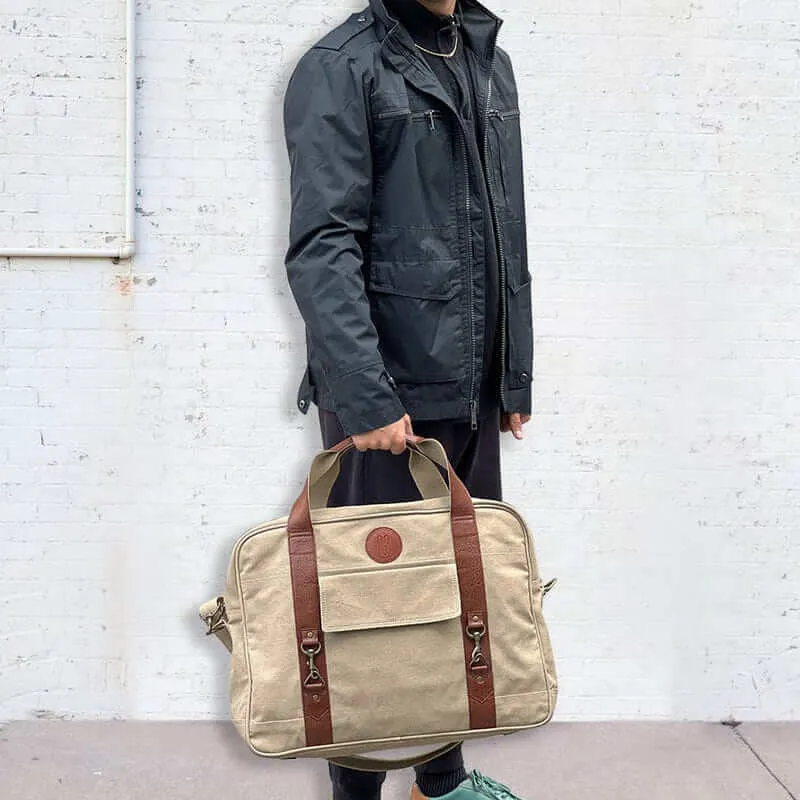 Mona B - Canvas Travel/Gym/Sports Duffel Bag: Flint