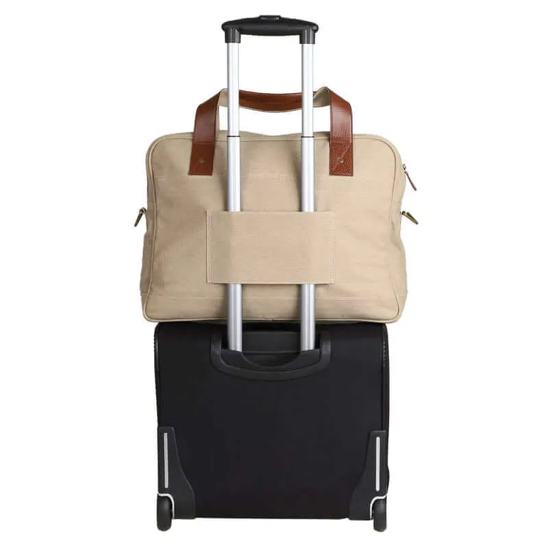 Mona B - Canvas Travel/Gym/Sports Duffel Bag: Flint