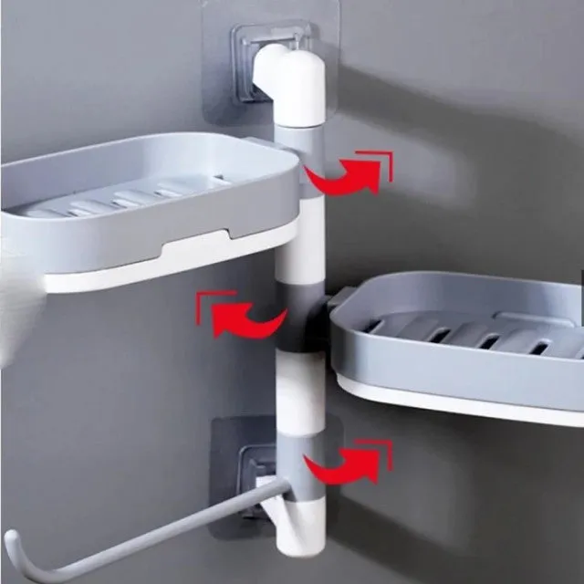 Multi-Functional Wall Mounted Rotating Soap Holder