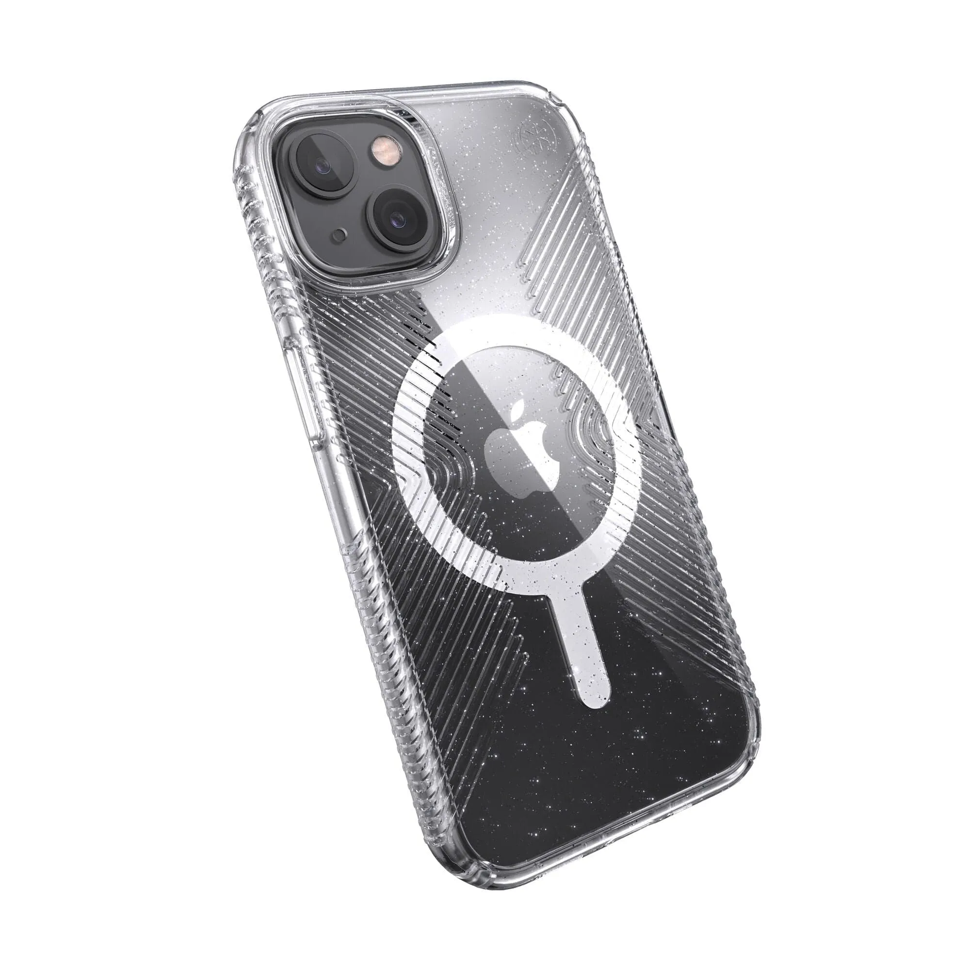 Presidio Perfect-Clear Glitter   Grips MagSafe iPhone 13 Cases