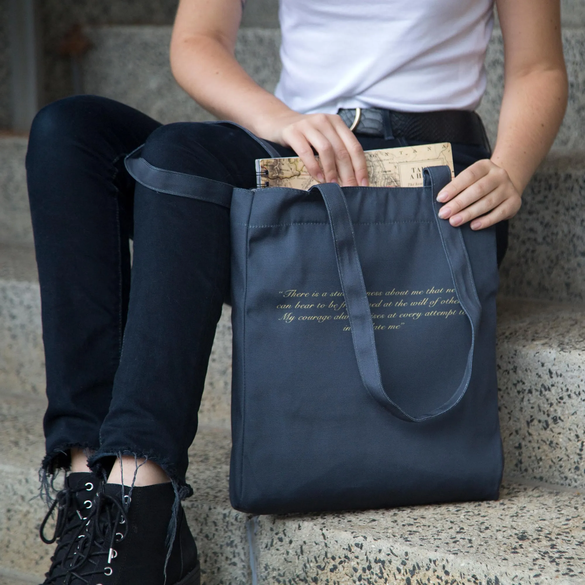 Pride and Prejudice Green Tote Bag