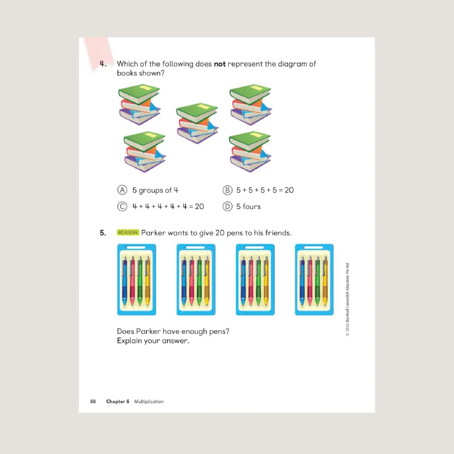 Primary Mathematics Student Book 2B (2022 Edition) - Blemished