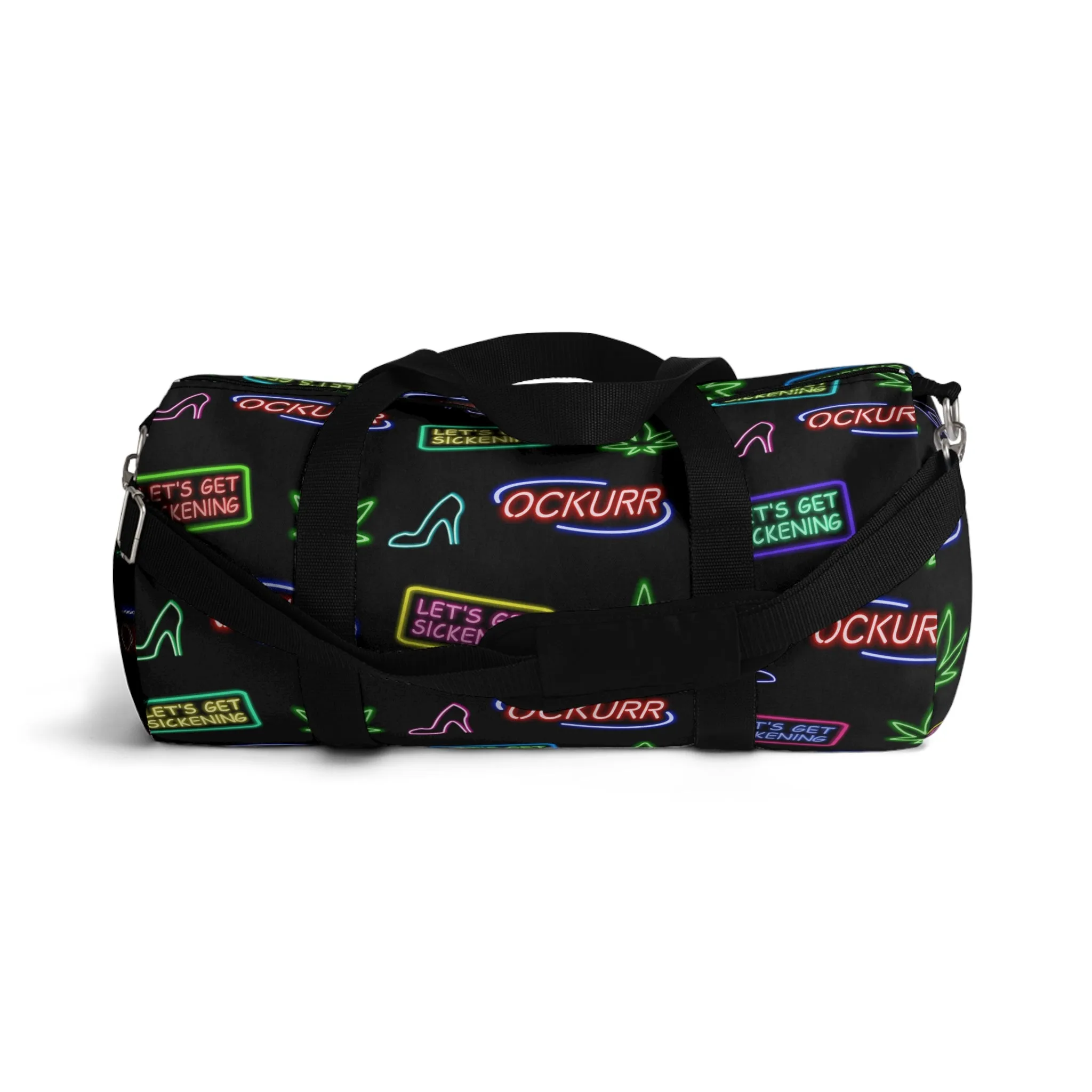 "Neon High Times & Heels" Duffel Bag