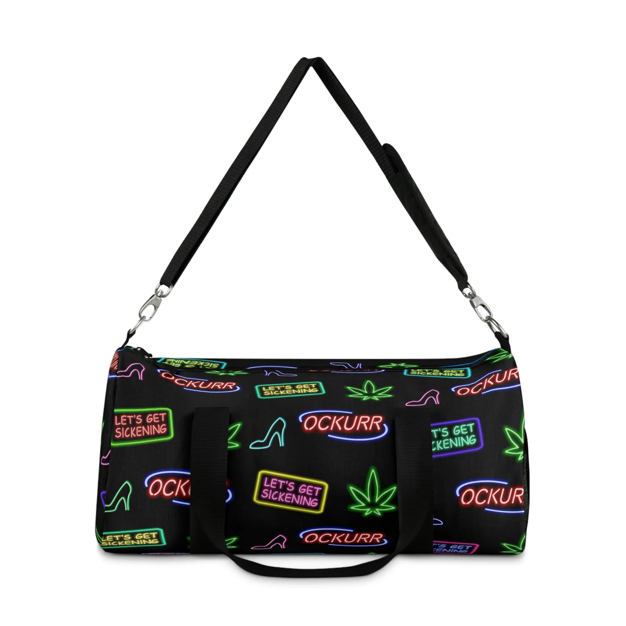 "Neon High Times & Heels" Duffel Bag