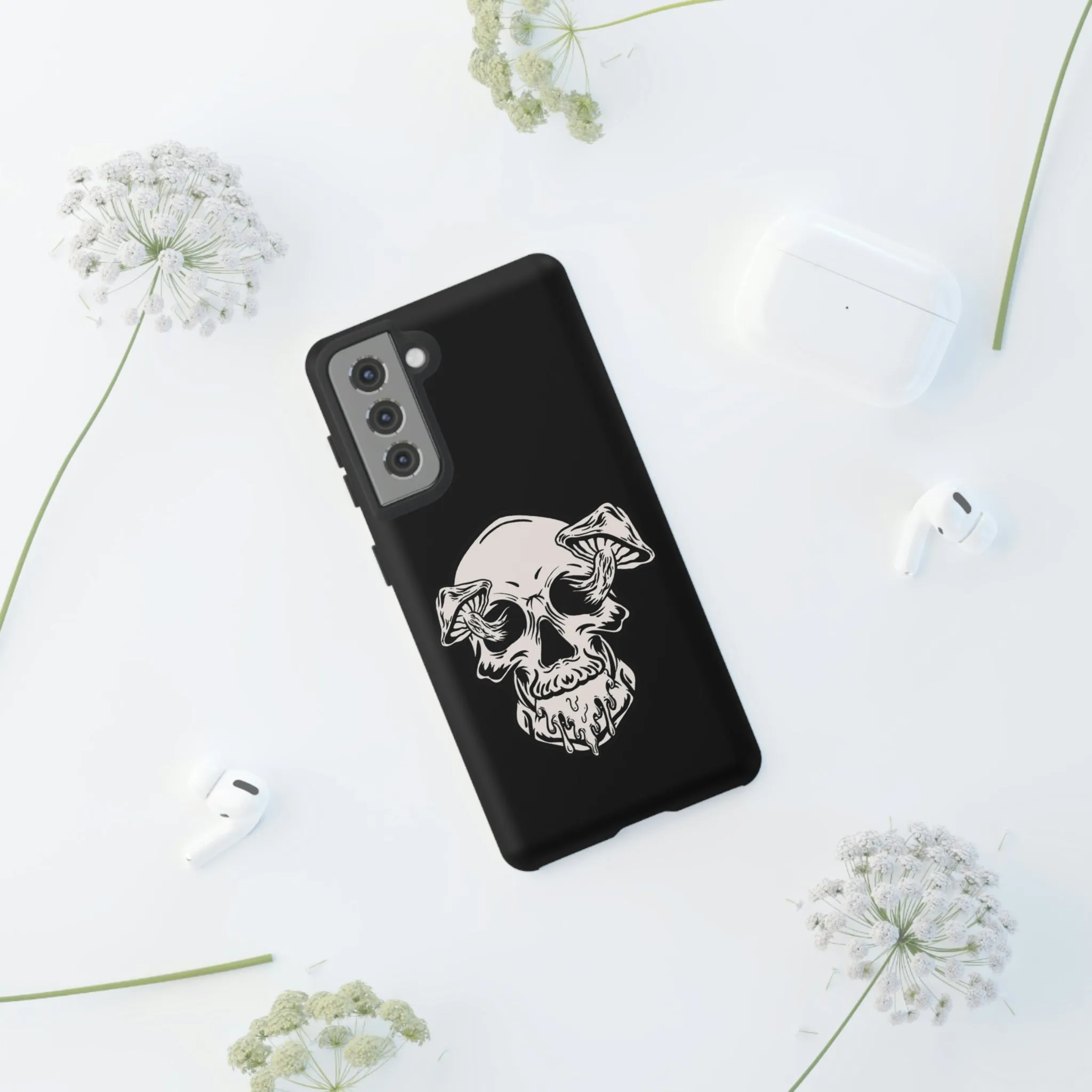 Skull and mushrooms Tough Cases