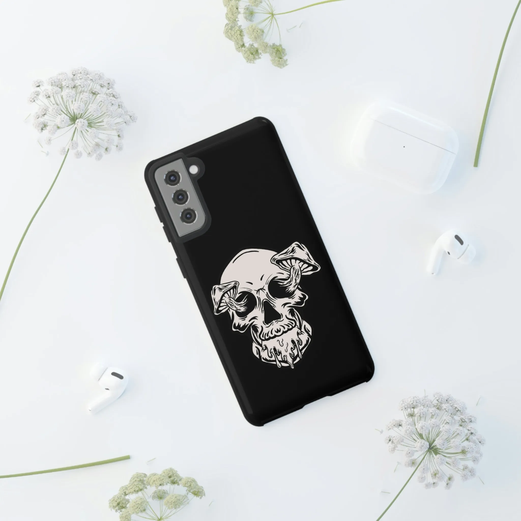 Skull and mushrooms Tough Cases