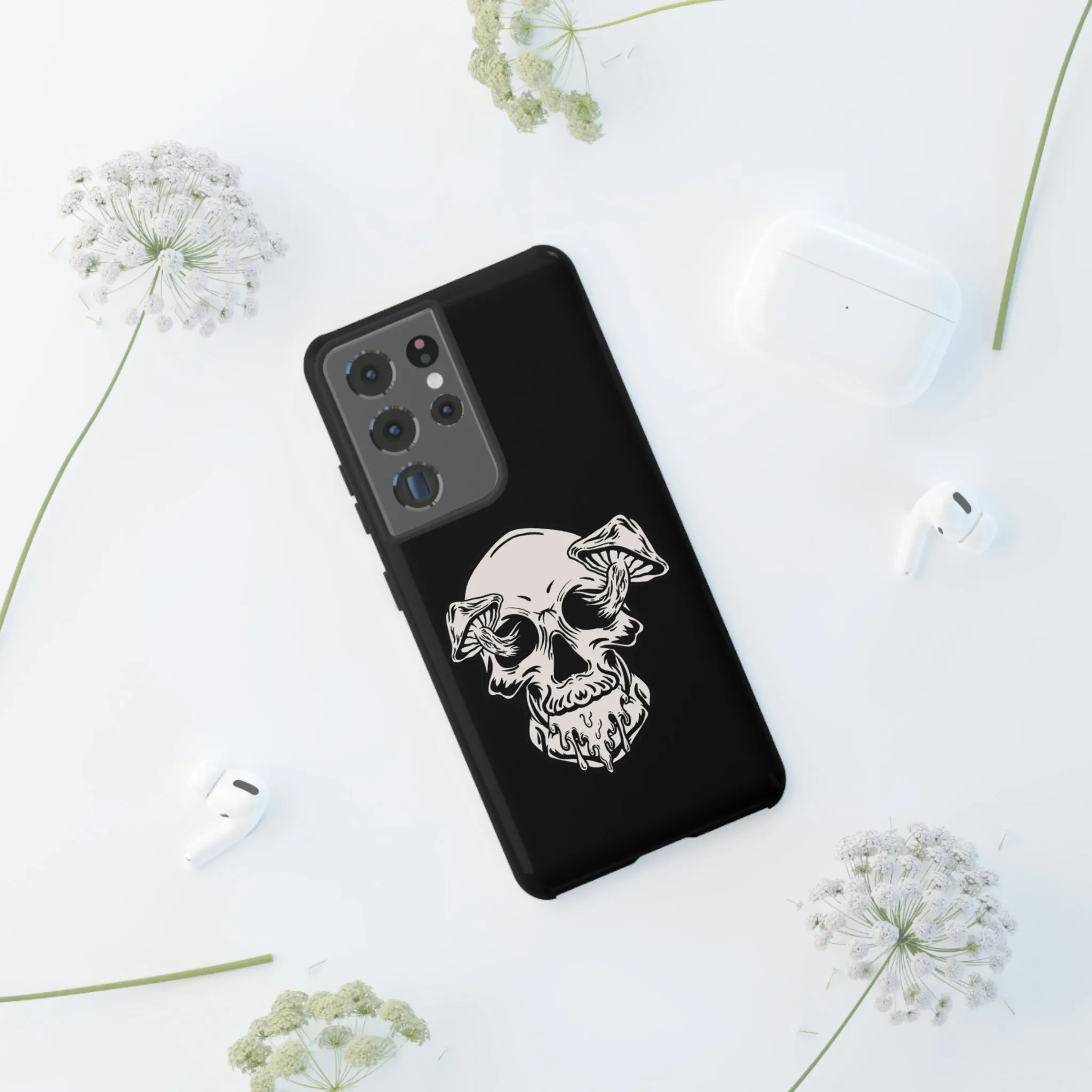 Skull and mushrooms Tough Cases