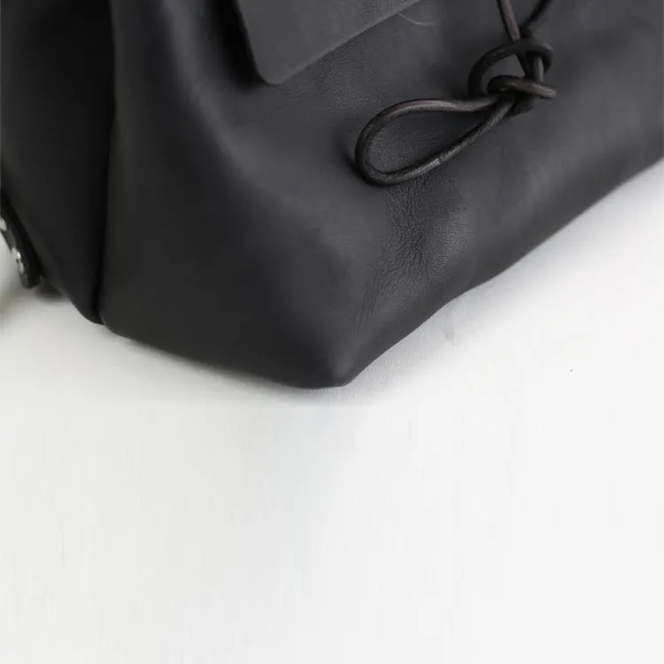 Small Womens Black Leather Backpack Bag Fashion Backpacks Purses for Women