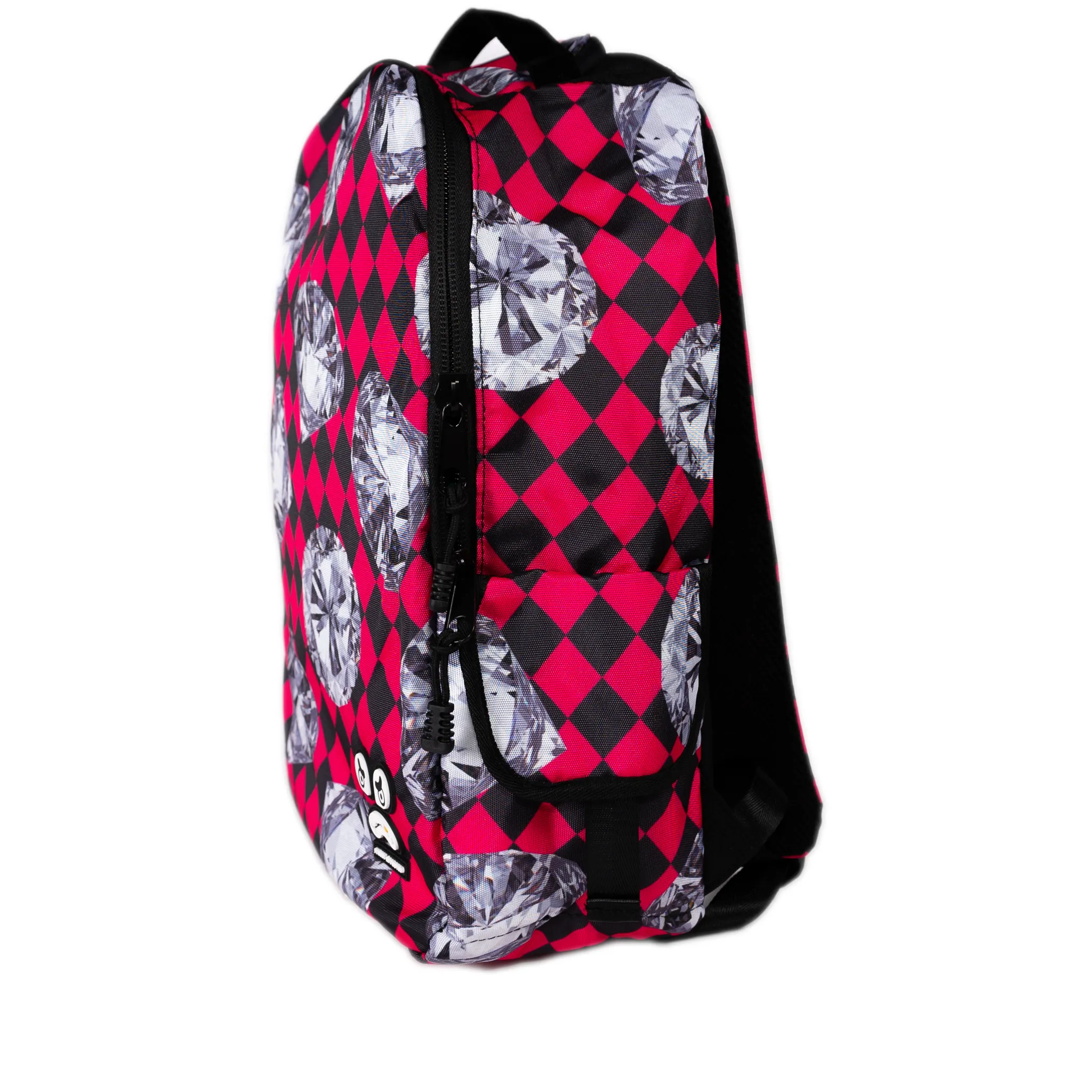 Streetz Iz Watchin Diamonds Square Backpack -  Pink