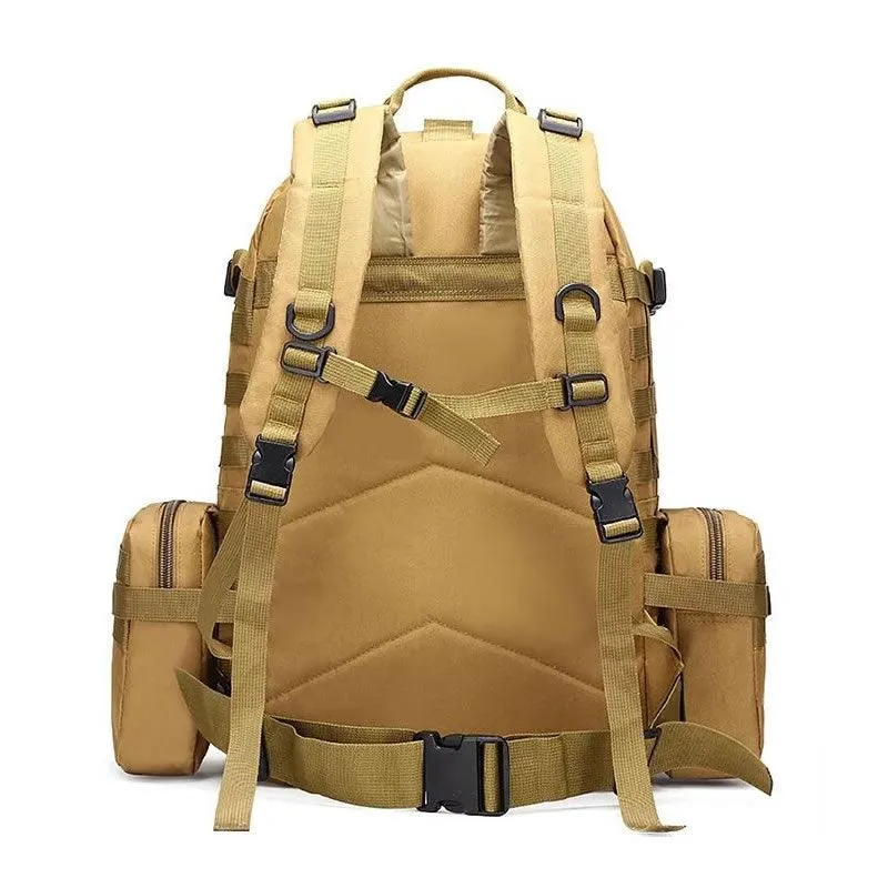 Tactical Backpack With 3 Detachable Molle Bags Cf-75 Brown - Shop Now For Best Deals