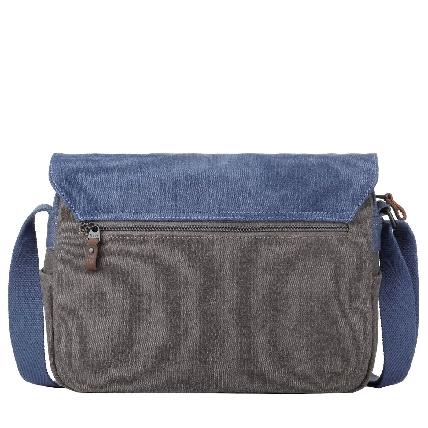 Troop Heritage Canvas Messenger Bag Blue