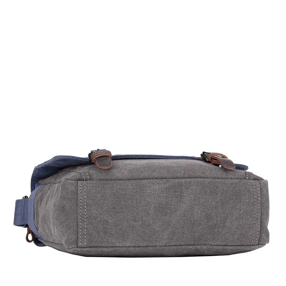 Troop London Canvas Messenger Bag Blue