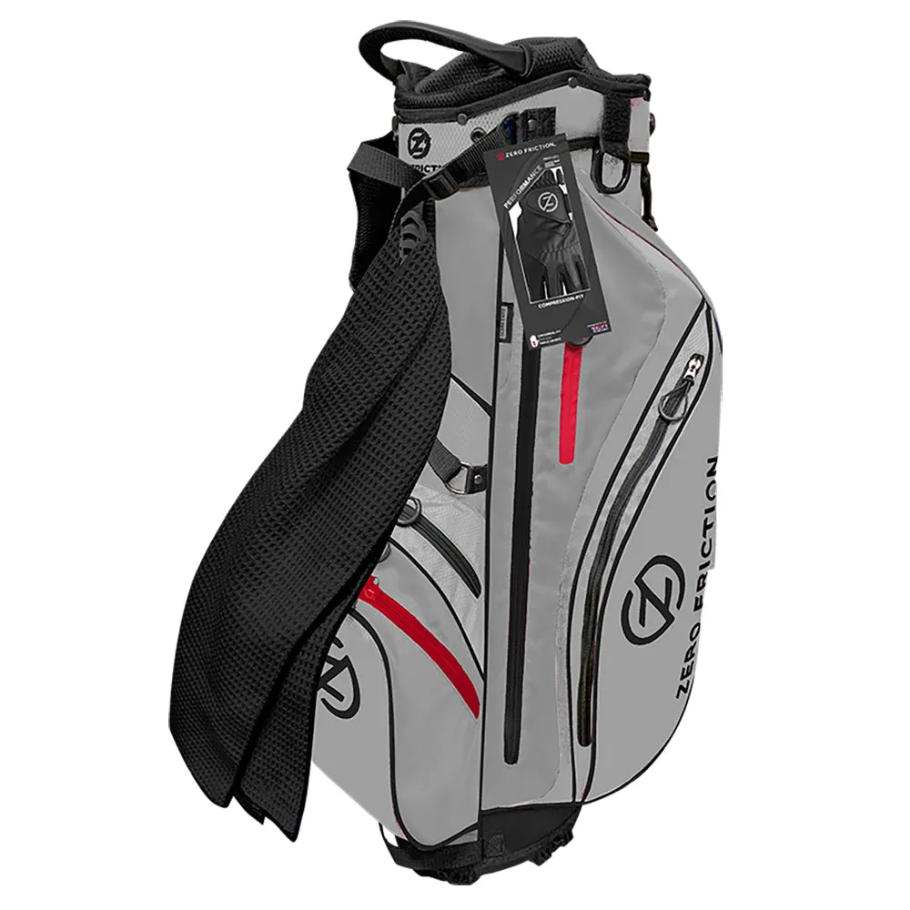 Zero Friction Golf Stand Bag with Glove and Towel