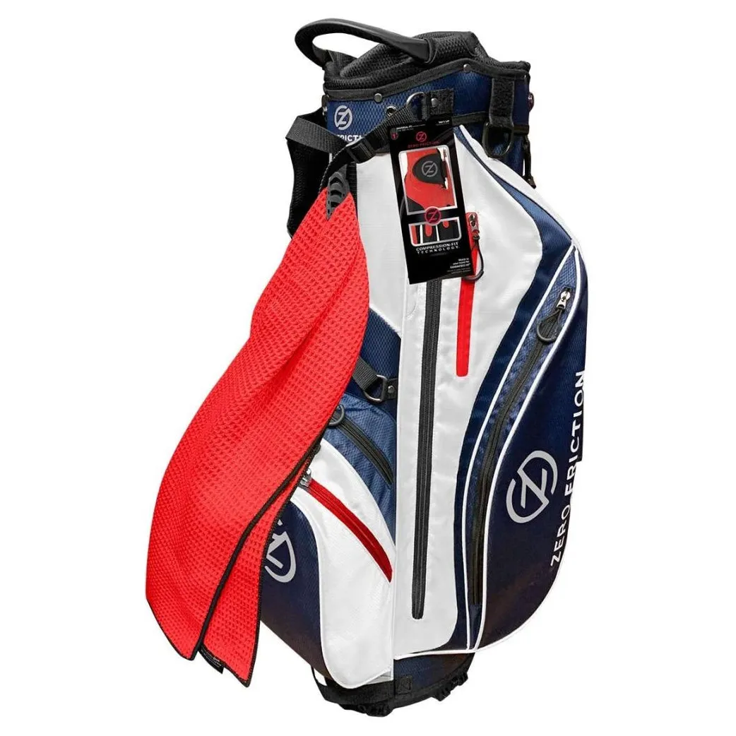 Zero Friction Golf Stand Bag with Glove and Towel